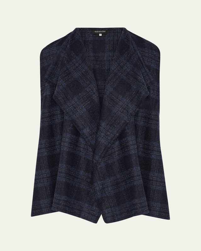 A-Line Drape Front Waistcoat (Mid Plus Length)